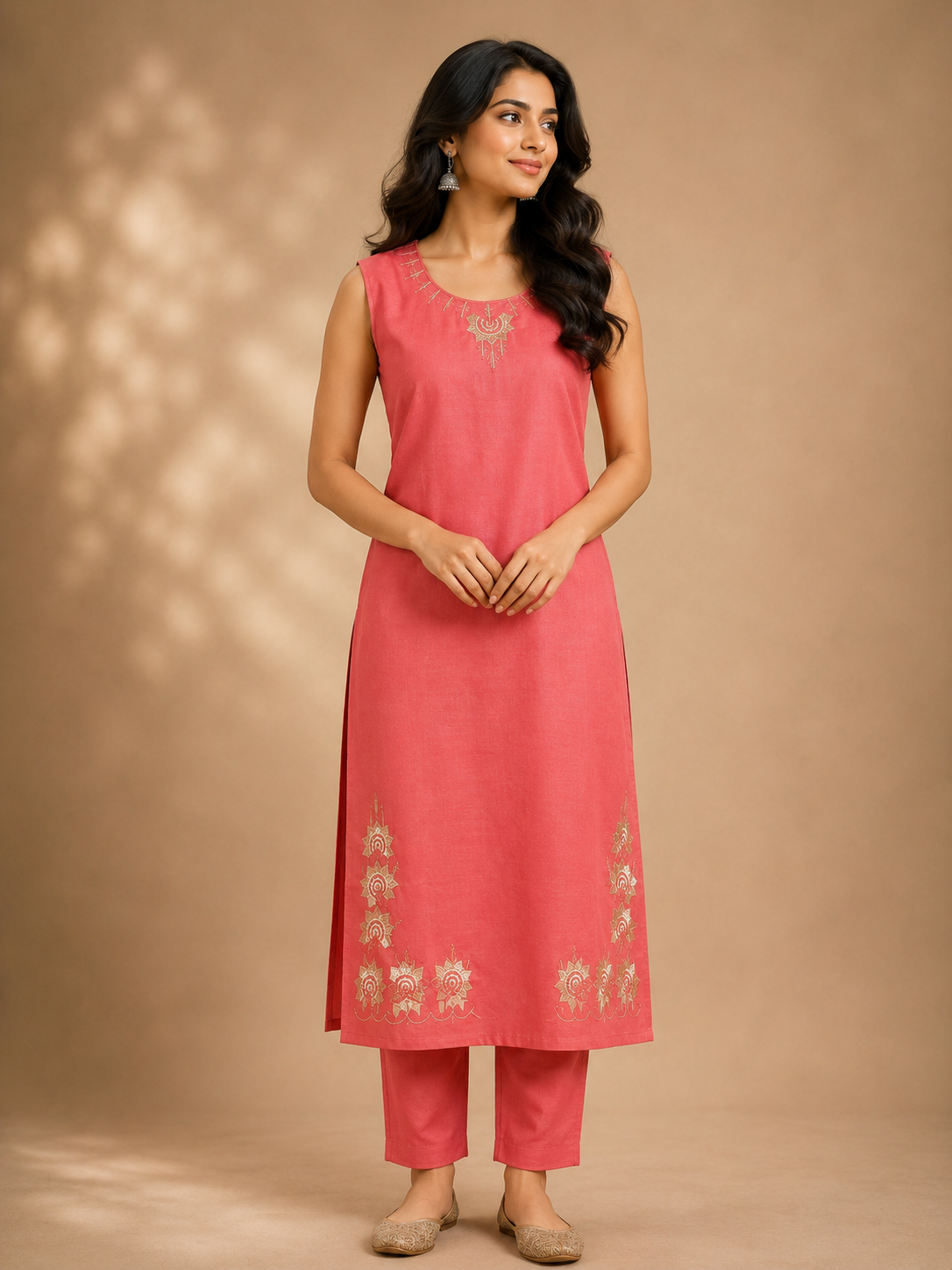 VATICAN SILK SALWAR SET (ROSEWOOD PINK)