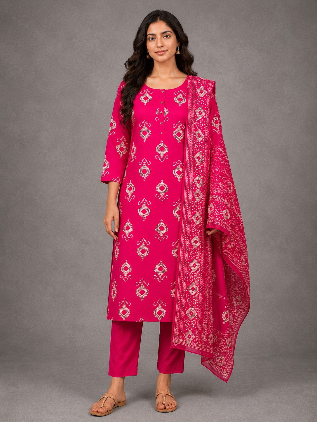SALWAR SET (DEEP PINK)