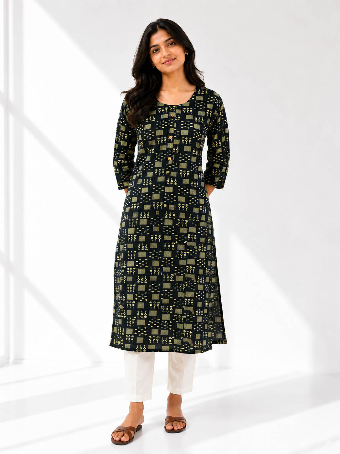 KURTHI SET BLACK