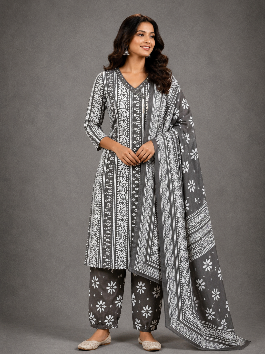 SALWAR SETS (CHARCOAL GREY)