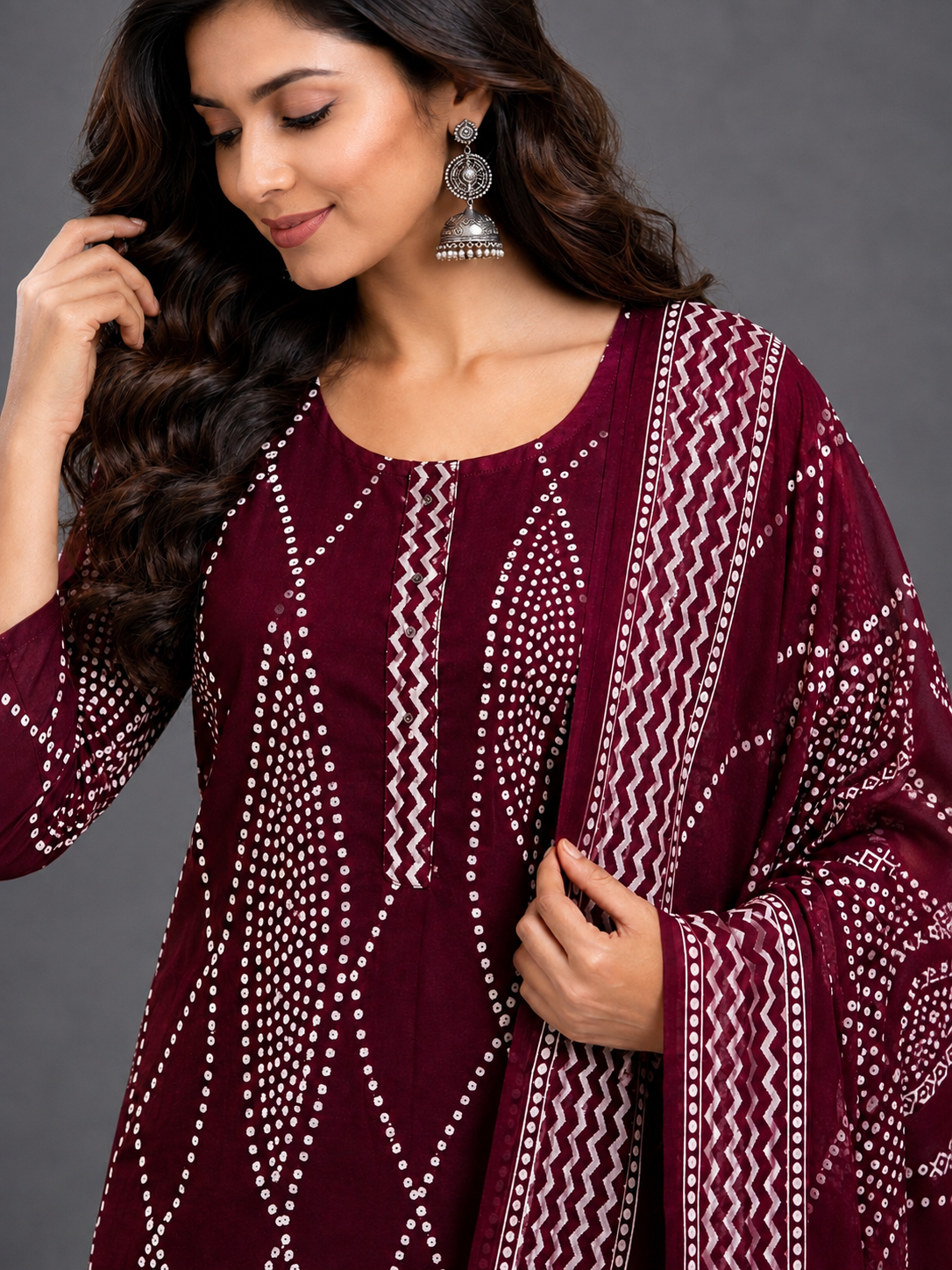 SALWAR SET - DEEP MAROON