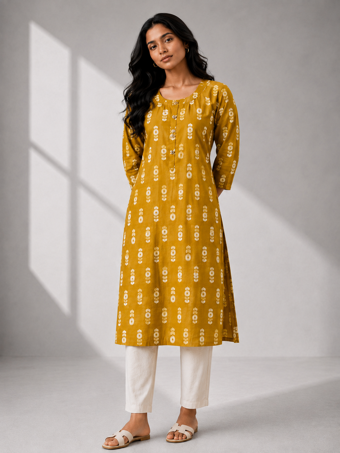 KURTHA SET YELLOW