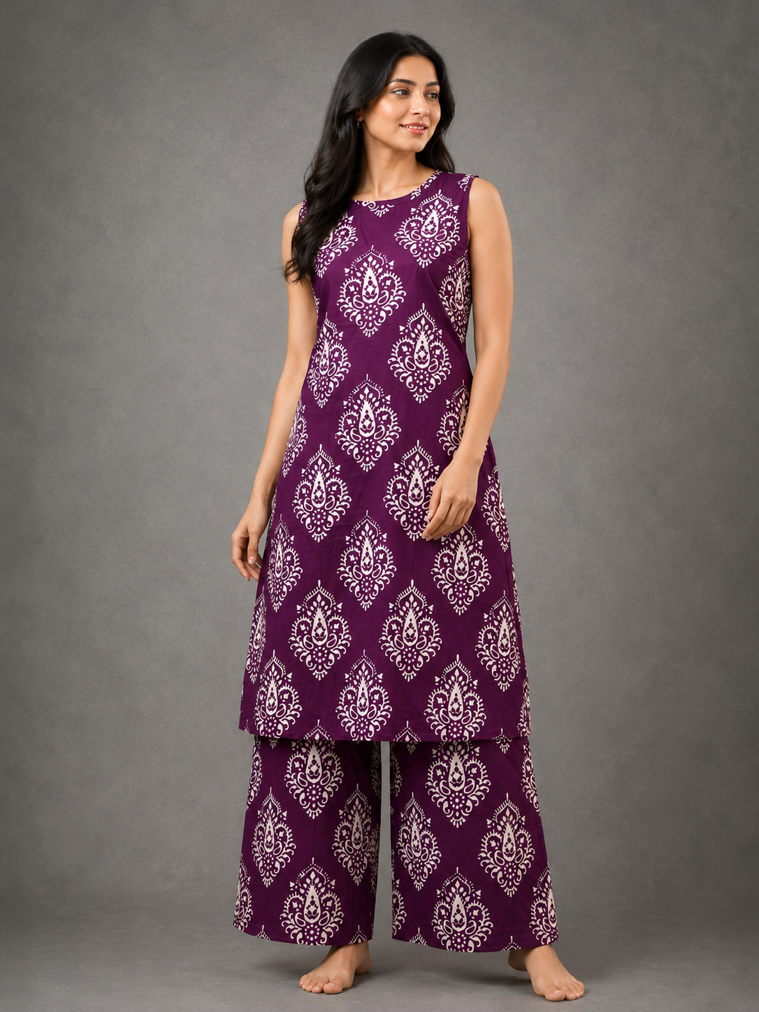 CASUAL WEAR CO-ORD SETS (PURPLE)