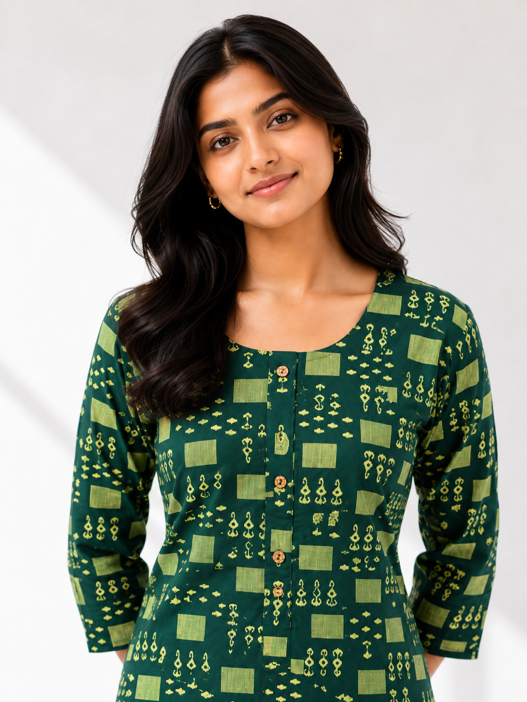 KURTHA SET GREEN