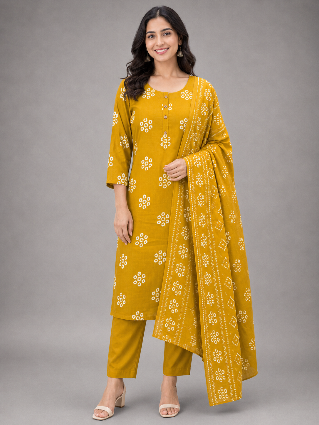 SALWAR SET (YELLOW OCHRE)