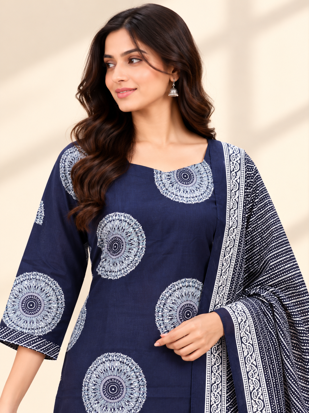 MIDNIGHT INDIGO MANDALA SALWAR SET