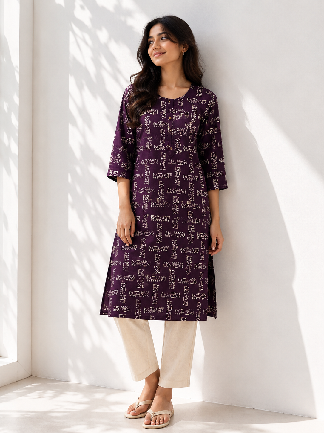 KURTHI SET - PURPLE