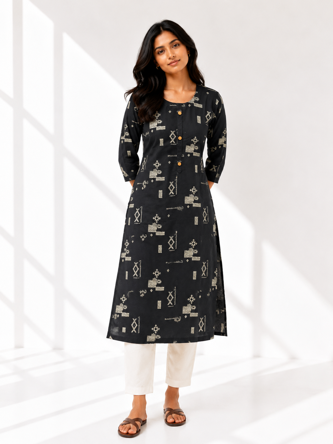 KURTHI SET BLACK