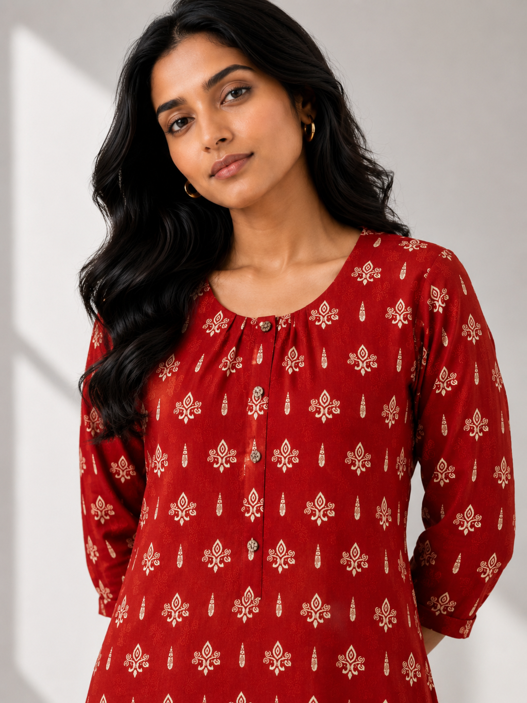 KURTHI SET-ORANGE