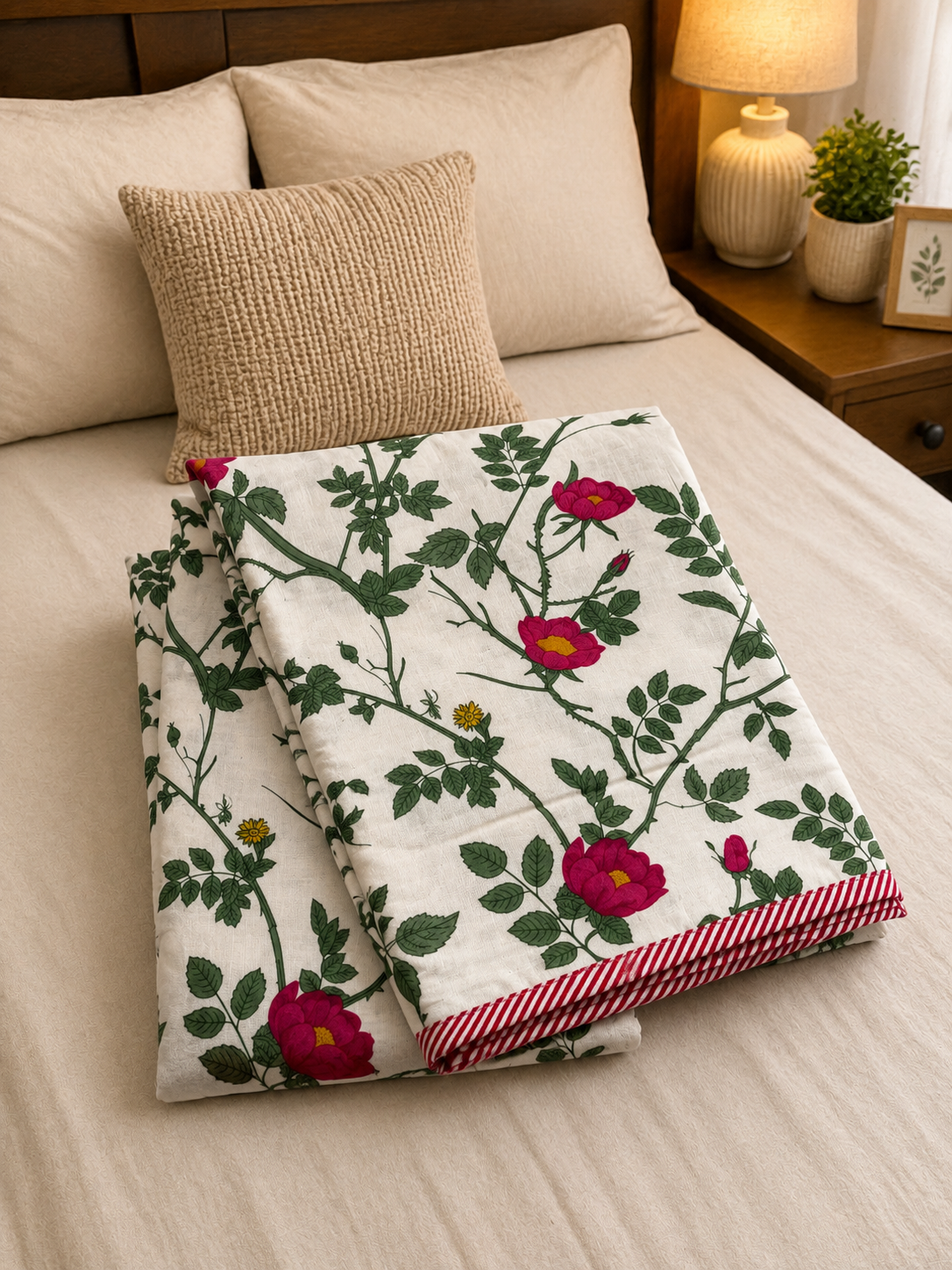 ROSE VINE COTTON DOHAR