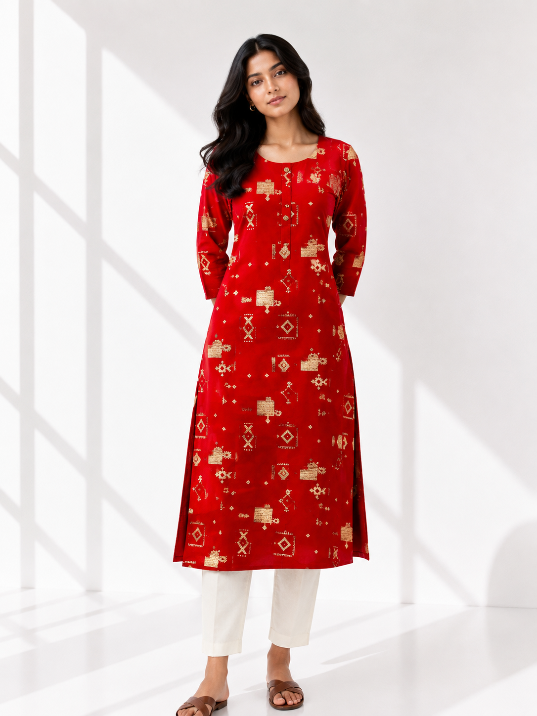 KURTHI SET ORANGE