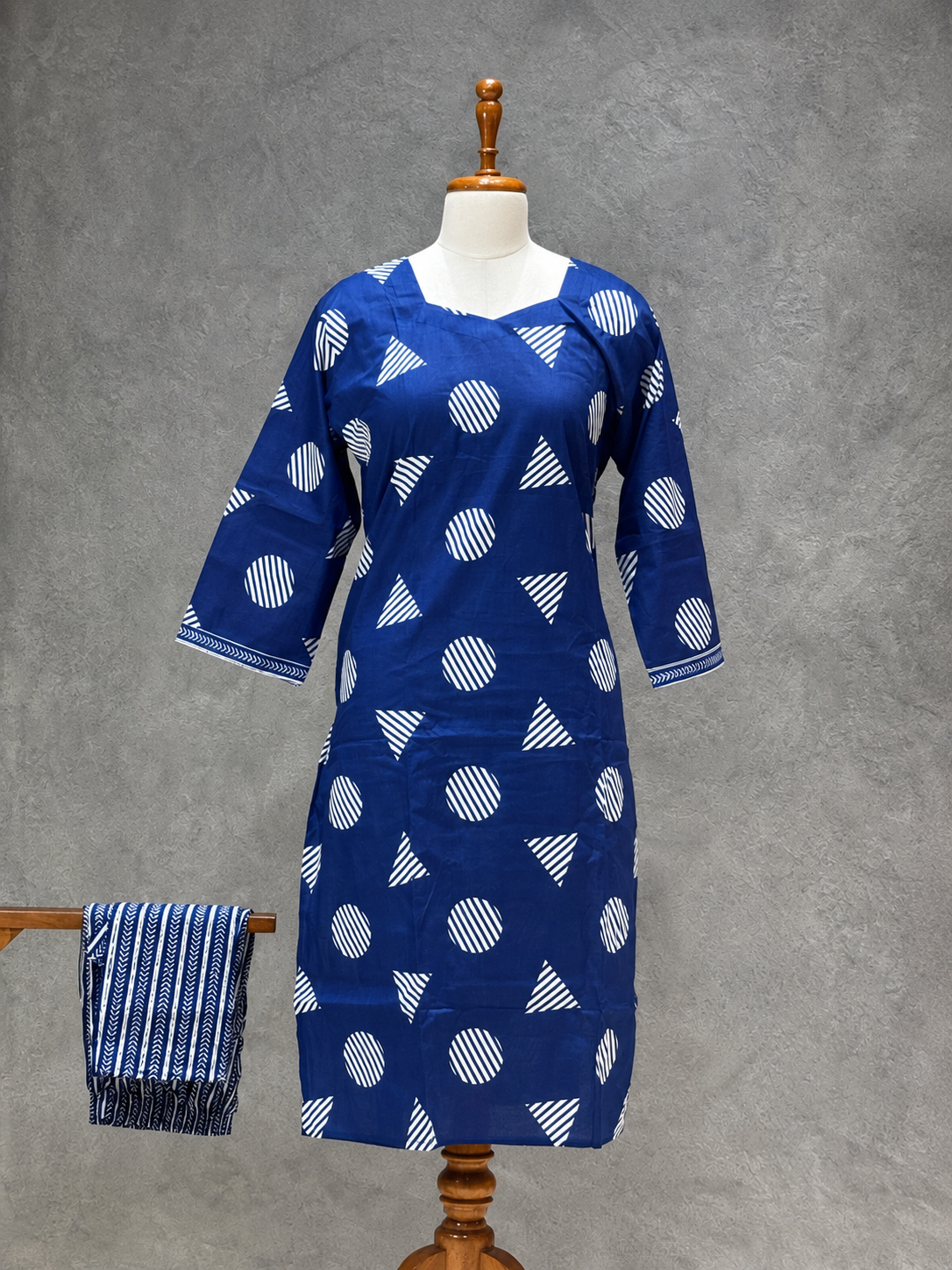 INDIGO GEOMETRY SALWAR SET