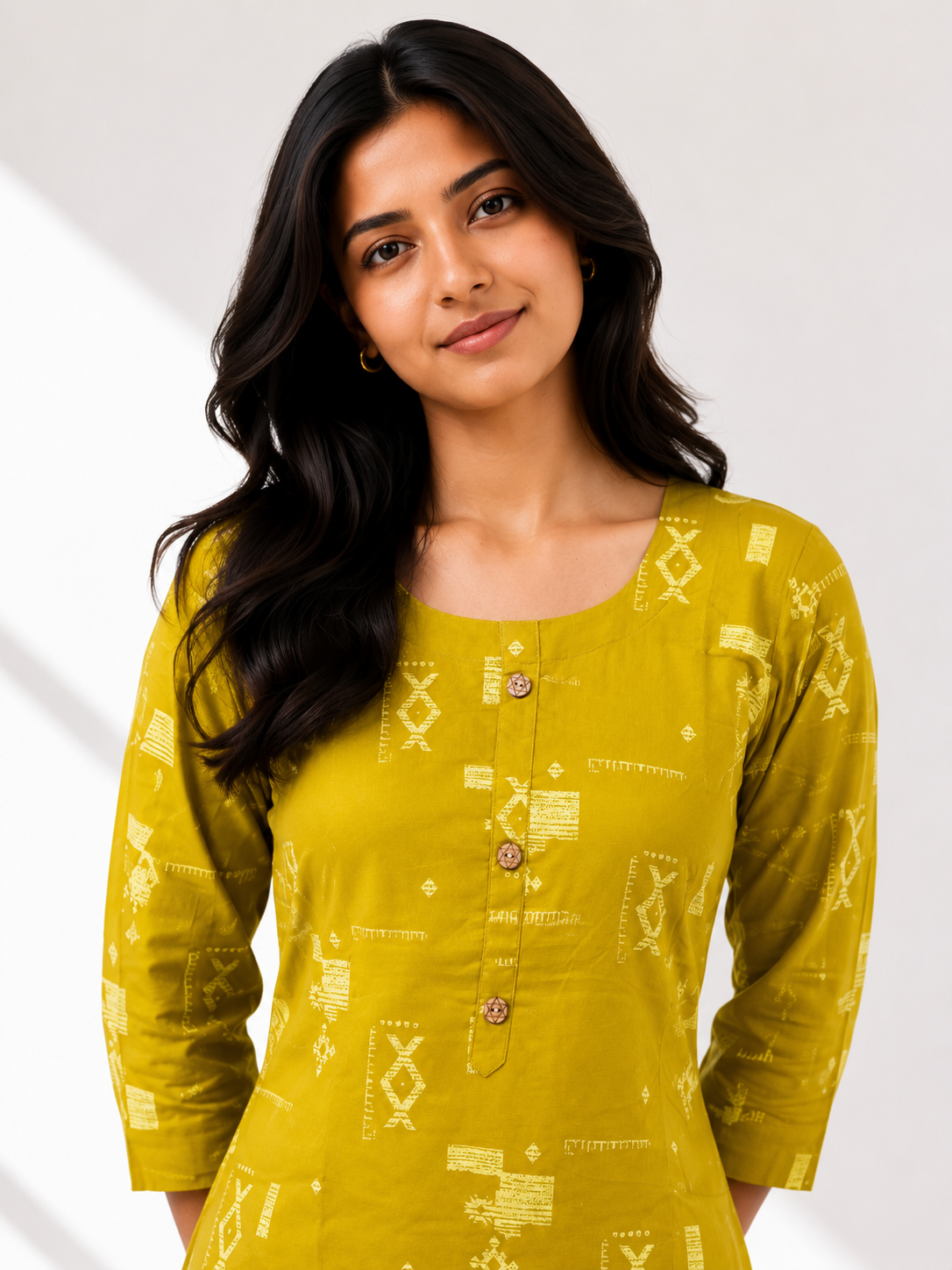 KURTHI SET MUSTARD