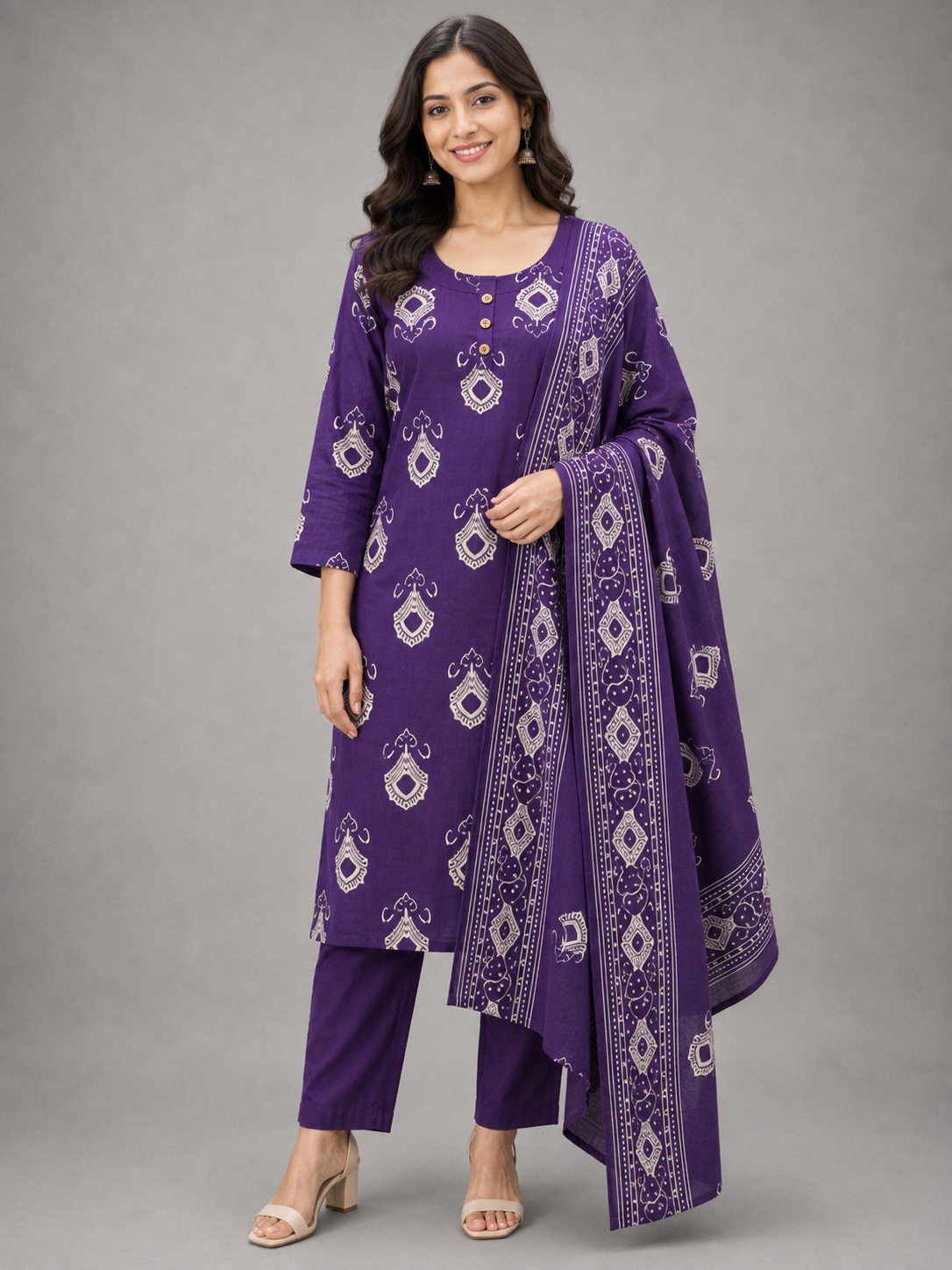 SALWAR SET (DARK PURPLE)