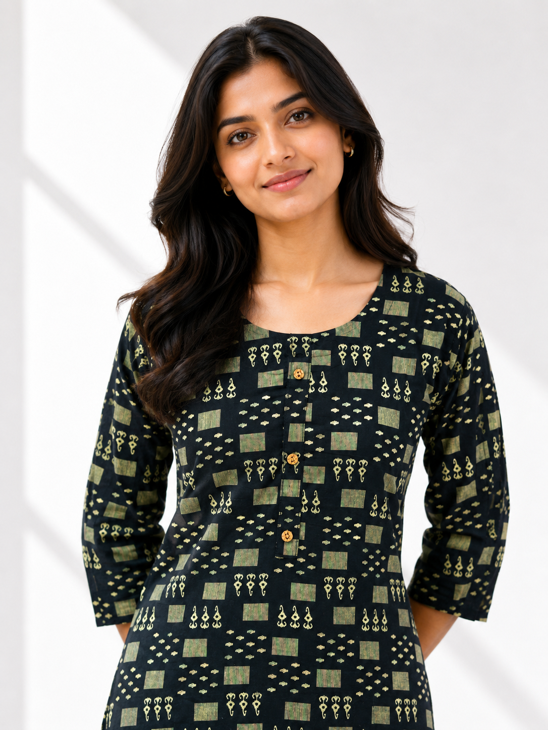 KURTHI SET BLACK