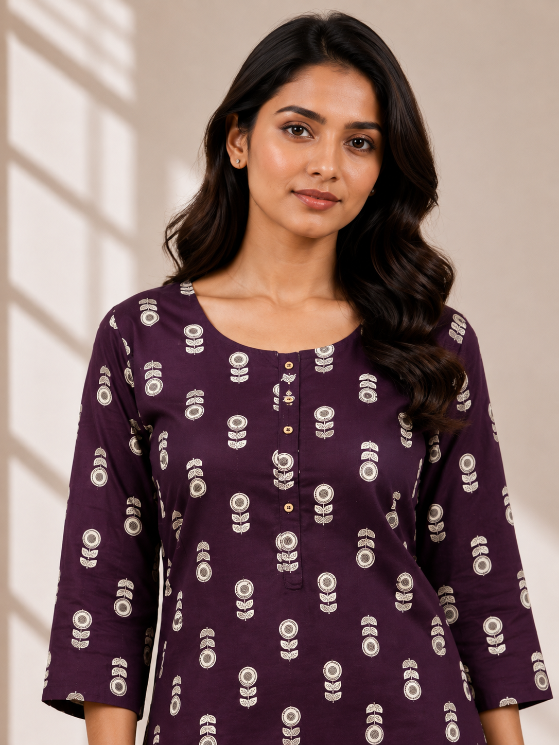 KURTHA SET DARK PURPLE